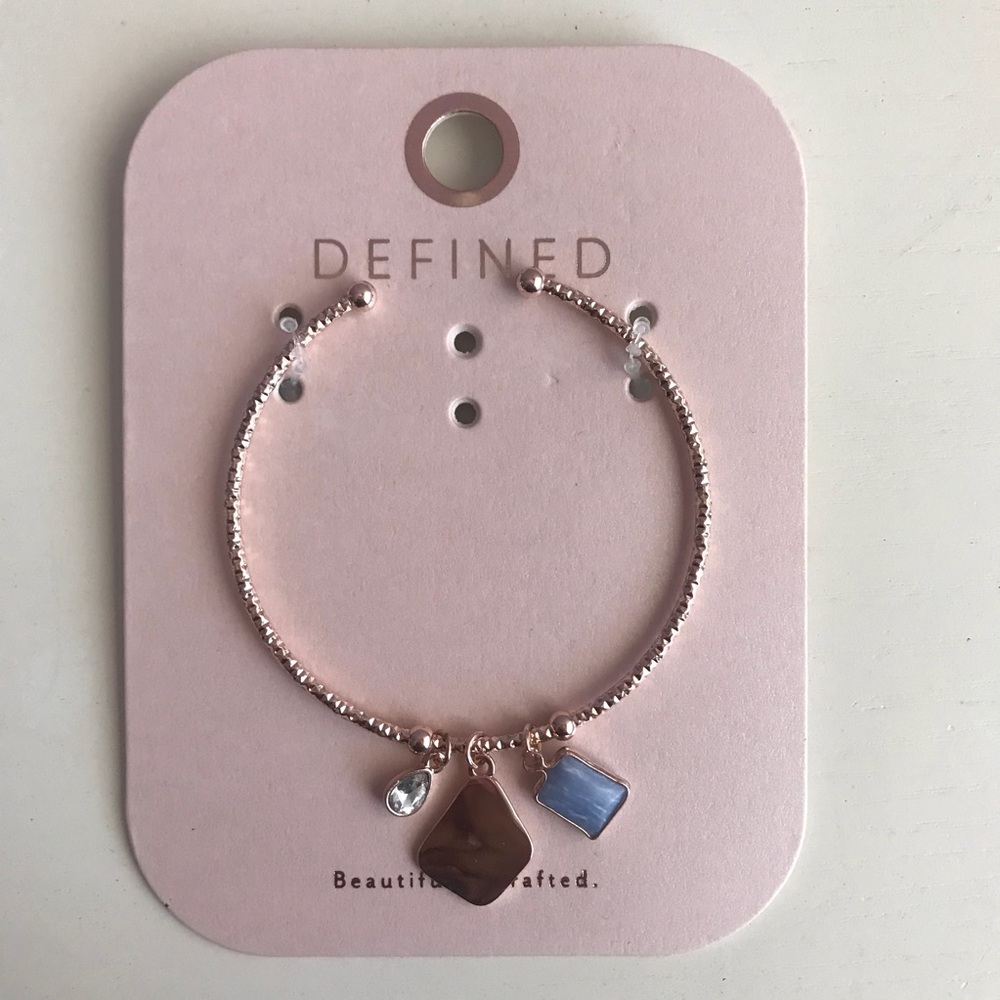 Adjustable Cuff Bracelet With Charms